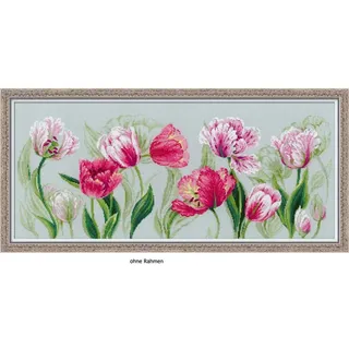 Riolis Kreuzstich-Set Frühling Tulpen, Zählmuster