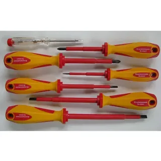 Aktion-VDE-Schraubendreher-Satz "Elektroversand Schmidt", 7-teilig, Made in Germany