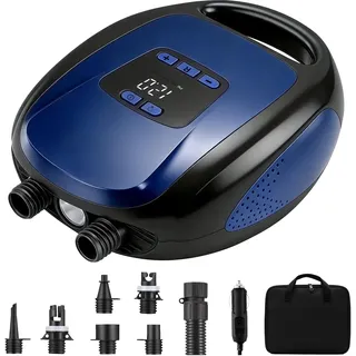 Elektrische SUP Pumpe, Ruitx 20PSI Hochdruck SUP Luftpumpe 12V DC Autoanschluss mit Inflation Auto-Off Ausgasungsfunktion, für Kajaks/Matratze/Wind Wings/Wassersport
