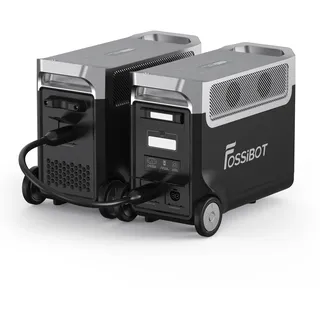 FOSSiBOT F3600 Pro Powerstation mit 3840 Wh Akku, 3x230V AC Ausgang 3600W (7200W Peak) Solargenerator für Zuhause, Camping, Wohnmobil