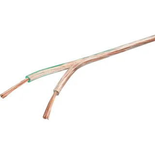 Schwaiger Lautsprecherkabel 2 x 0,75mm2 Transparent 10 m