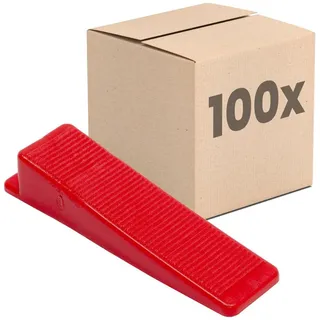 Dalsys Fliesen Nivelliersystem 100 Keile, Verlegehilfe Set, Fliesenleger Werkzeug