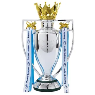 TIANXIE Premier Championship Trophy Fußball Liga Trophäe Barclays Premiership Trophies Replik Soccer Champion Cup Fan Souvenir Sammlung Schaustück Ornamente Kunstharz Geschenk,32cm