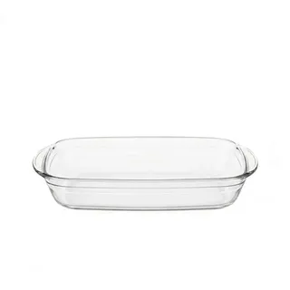 Almina Auflaufform Ocuisine, Borosilikatglas, (1-St), aus Borosilikatglas, backofengeeignet & hitzebeständig weiß 2,6 l | 22 cm x 35 cm x 5.5 cm