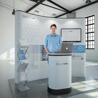 Messestand mobil Frankfurt 8m2