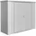 2,27 x 0,83 x 1,83 m silber-metallic