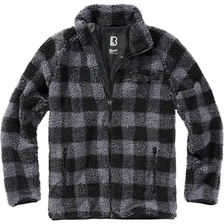 Brandit Textil Teddy Jacke Black / Grey M