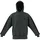 3-Streifen Herren Kapuzensweater grau M