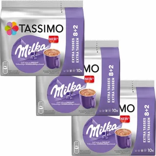Tassimo Milka Kakao, Heiße Schokolade, Kapseln, 3 x 10 T-Discs / Portionen