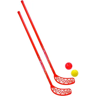 Donic Schildkröt Schildkröt Fun-Hockey Set, 4-teilig, rot Ø gelb