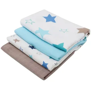 ZOLLNER Spucktuch, (4-tlg., Geschenk-Set), 100% Baumwolle bunt