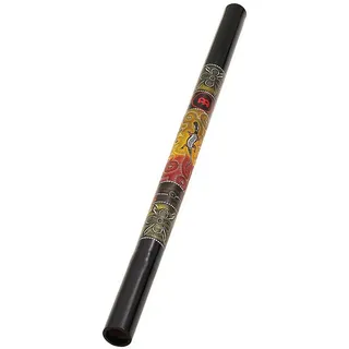 Meinl Percussion Wood Didgeridoo mit kunstvoller Handbemalung, 120 cm 47 Zoll, Länge, schwarz