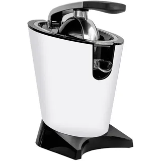 Elektrische Zitruspresse mit Hebel 650 W, Tropfschutzsystem, zwei abnehmbare Kegel, automatische Orangenpresse für große und kleine Zitrusfrüchte, elektrische Zitruspresse