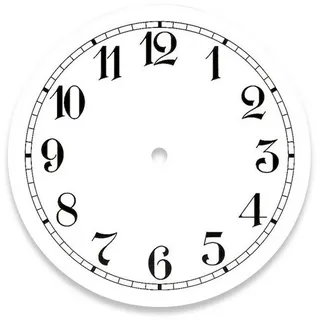 Selva Zifferblatt für Wanduhr aus Aluminium Ø 202 mm Weiß