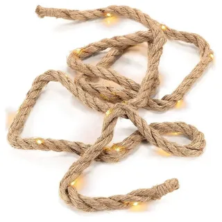 Nipach LED Lichterkette Seil 2 m Weiß