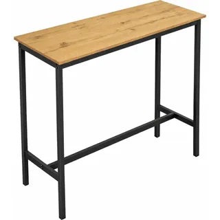 OEM Bartisch 100 x 40 x 90 cm Eichefarben/Schwarz