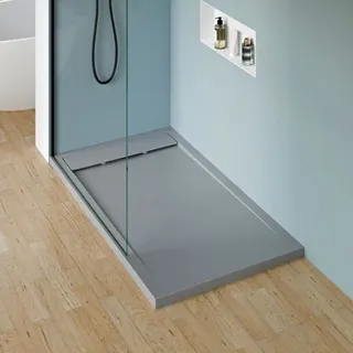 Duschwanne Bernstein New York Steinoptik Betonoptik 140 X 90 Cm Inkl. Ablauf Typ B