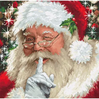 Lucas Luca-S Kreuzstich Set Santa, Zählmuster, 26x25cm