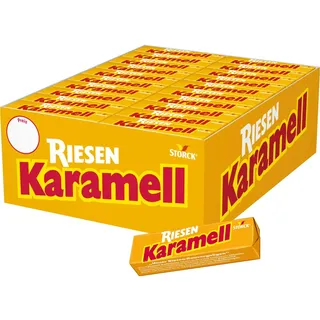 Karamell RIESEN – 80 x 29g Stange – Karamellkaubonbons mit intensivem Karamellgeschmack