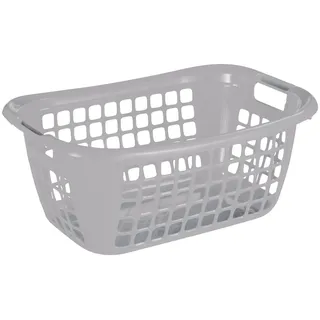 SUNWARE Wäschekorb Basic 48l silber 55 x 38 x 23 cm Boxen, Körbchen & Kisten