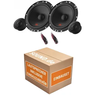 Lautsprecher Boxen Einbauset passend mit JBL Stage 2 64CFS 16,5cm System Auto Einbausatz - passend für FIAT Punto 2 188 Front