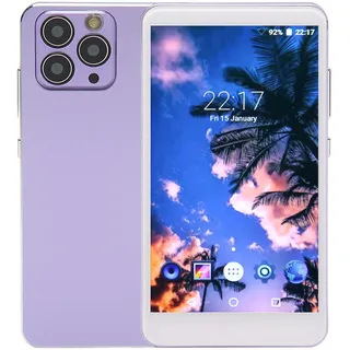 GOWENIC MP4-Player, WiFi, MP3-Player mit 5-Zoll-Full-Touch-Display, HD-Kamera, Bluetooth, Violett