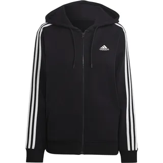 adidas Essentials 3-Streifen French Terry Regular Kapuzenjacke Black / White L