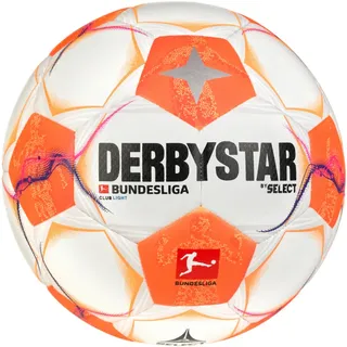 derbystar Bundesliga Club Light 350g Leicht-Fußball 2024/25 Kinder weiss/orange/pink 4