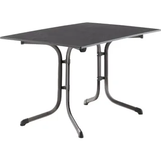 Sieger Boulevard-Klapptisch mit vivodur-Platte 120 x 80 x 73 cm eisengrau/schieferdekor anthrazit