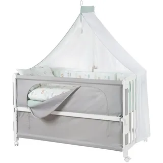 roba Babybett Weiß, Textil, 60x120 cm, Babymöbel, Babybetten, Beistellbetten