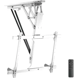 My Wall HL 41 MWL TV-Deckenhalterung Deckenhalter, Motorisiert, Höhenverstellbar, Schwenkbar Weiß