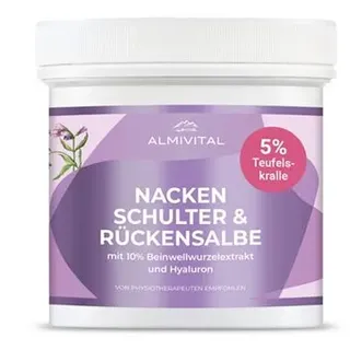 ALMIVITAL Nacken-, Schulter- & Rückensalbe mit 5% Teufelskralle & 10% Beinwell, 500ml