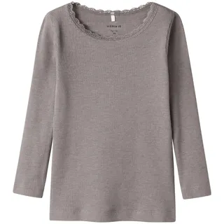 NAME IT Mädchen Nmfkab Ls Top Noos T Shirt 13198042,Satellite,92