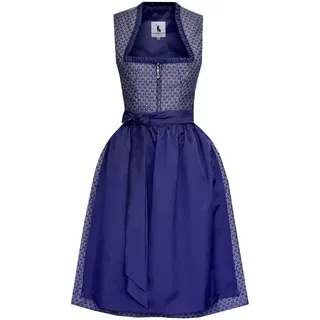 Alpenmärchen Dirndl Dirndl Liane in Blau - ALM1037 gelb 38
