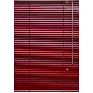 Jalousie LIEDECO "Aluminium-Jalousie" Gr. 27, rot (bordeaux), B:200cm H:160cm, Jalousien, Aluminium