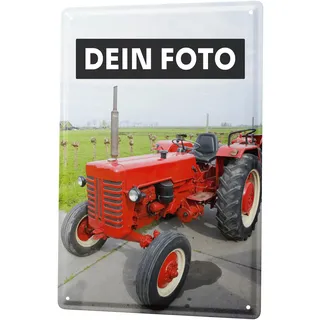 schilderkreis24 - Blechschild selbst bedrucken/personalisierbar 20x30cm – Individuell bedruckbar mit Ihrem Foto und Text – Geschenkidee und Wanddekoration (20x30cm (Hochformat))