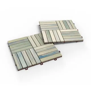 iWerk Holzfliese Akazie Stone 30 x 30 x 1,5 cm 10 Stück