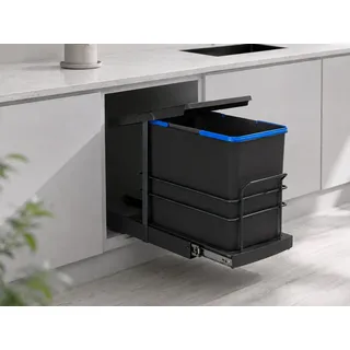 roomart Einbaumülleimer 24 l Schwarz