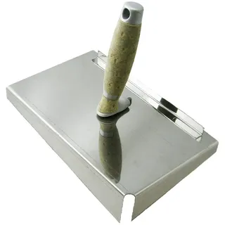 ConToo - Fugblech Edelstahl 245x155mm Edelstahl-verfugungsblech Ledergriff CT04