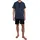 Pyjama Blau/Weiß 3XL