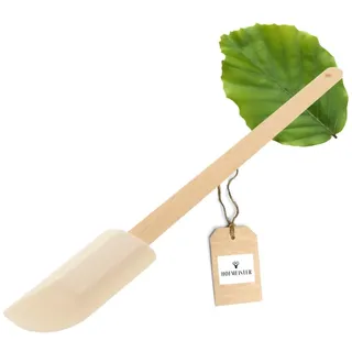 Hofmeister Holzwaren HOFMEISTER® Teigschaber, 27 cm, verteilt sauber Teig, Sahne & Eischnee, flexibler Silikon-Spatel, passt sich exakt an die Rührschüssel an, Teigspachtel zum Backen,