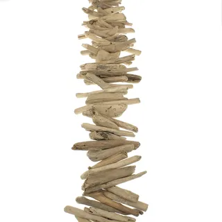 MACOSA HM76923-017 Treibholz-Girlande 50 cm Dekogirlande Holzgirlande Holzhänger Dekohänger Hängedeko maritim Mediteran Sommer-Dekoration Wanddeko Deko zum hängen