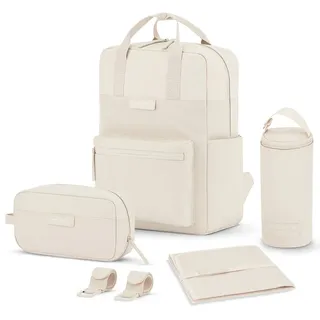 KAPTEN & SON Bergen Pro Diaper Backpack Set Sandstone