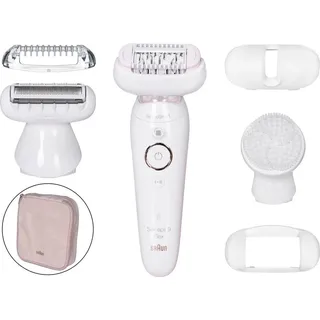 Braun Silk-épil 9 Flex 9030 weiß/gold