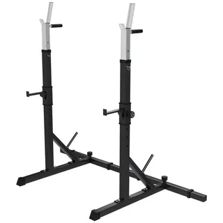 GORILLA SPORTS Squat Rack Kniebeugenständer in Schwarz, (1-tlg) schwarz|silberfarben