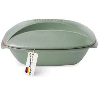 RÖMERTOPF Bräter CULINARIO für 4 Personen - 3 Liter Schmortopf mit Deckel aus Keramik – Zum Schmoren, Braten und Dampfgaren - Backofengeeignet