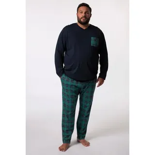 Men Plus by Happy Size Pyjama navy Blau XL