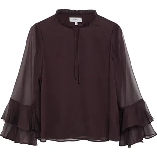 Comma, Langarmbluse lila 40