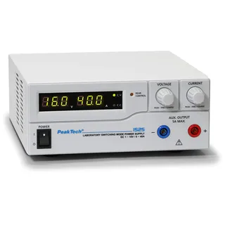Peaktech 1525, - Labornetzgerät 1 16 V, 0 - 40 A,