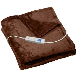 Grafner Grafner® Heizdecke Flannel Fleece elektro 180 x 130 cm Braun WD10966